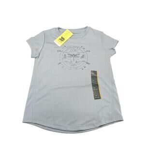 All in Motion Explorers Club TShirt Girls Small 6 6X Gray Short Sleeve Dragonfly
